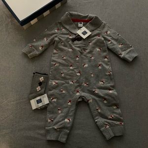 Brand new with tags Janie and Jack Baby 1-Piece Shawl Collar size 3-6 months